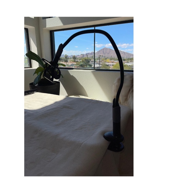 Gooseneck Phone Holder for Bed - Cell Phone Mount Clamp Clip - Black - Picture 4 of 4